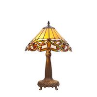 sobremesa base de   pantalla tiffany d 35cm serie compact