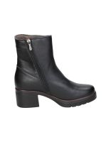 botines de piel con tacon calzazul-flex 6025 en negro 36