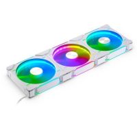phanteks d30 kit 3 ventiladores pwm 140 mm flujo regular d-rgb blanco