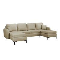 sofa rinconero torlua 104 de color marron claro funcion de descanso 293x172x96cm