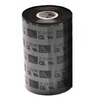 zebra 02100bk22045 original wax printer ribbon 2100 220mm x 450m
