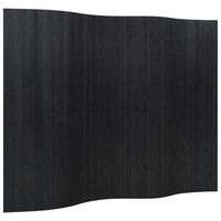 biombo divisor de bambu negro ancho 250 cm alto 165 cm vidaxl
