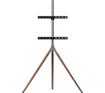 ONE FOR ALL WM 7471 420 mm TV Stand with Bracket - Walnut & Gun Metal Grey, Grey