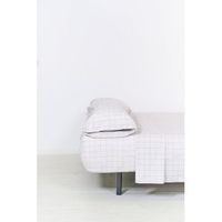 juego sabanas estampadas check verde -  cama135 1 funda almohada 45x1