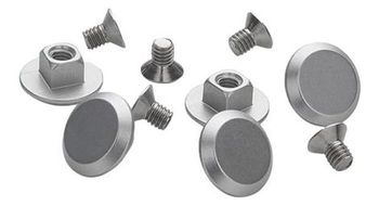 Kit de remaches de repuesto brooks para cambium special  5 piezas  plata