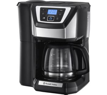 Chester 22000 Grind and Brew Bean to Cup Coffee Machine - Black & Silver, Black
