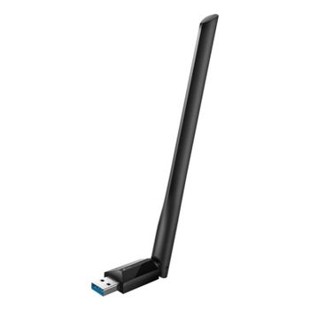 Adaptador USB Wi-Fi TP-Link AX1800 High Gain Wi-Fi 6 Doble Banda Externo PC Negro
