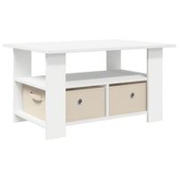 mesa de centro 55x77x42 cm madera - blanco
