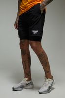pantalon corto tall man active training dept 2 en 1 negro