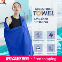 toalla de playa de microfibra portatil resistente a la arena de secado rapido super suave para viajes deportes natacion yoga y gimnasio