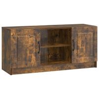 mueble de tv roble ahumado 102 x 345 x 47 cm vidaxl