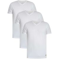 lyle  scott camiseta pack de 3 camisetas basicas de cuello en v para estar en casa para hombre