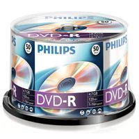 philips dvd-r - 50 unidades