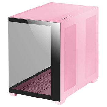 CAJA TORRE E-ATX MARS GAMING MCV4 PINK XXL PREMIUM CUSTOM DOBLE VENTANA DE CRISTAL TEMPLADO CONTINUO SIN FUENTE DE ALIMENTACION