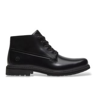 Timberland para hombre. TB0A5SRXW021 Botines de piel Chukka Stormbucks negro (42), Plano, Cordones, Casual