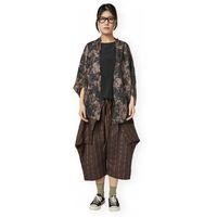 wendy trendy chaqueta de punto top 260071 - brown para mujer