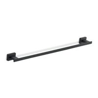 toallero de acero inoxidable negro mate de 60 cm atene by kiamami valentina