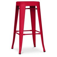 taburete de bar - diseno industrial - 76cm - new edition- stylix  rojo