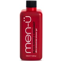men-u black pepper  bergamot shower gel 500ml - refill