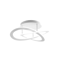 yara plafon led moderno 40w regulable 3000k luz calida diseno aro de aluminio blanco 60x17cm 1900lm led integrado ip20