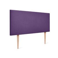 cabecero de tela aqualine liso 110x105cm con patas camas 105 - lila