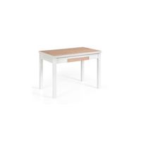 mesa cocina extensible madera modelo noli 100160x60x76 - blanco y roble amazonas