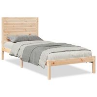 cama individual  cama de adulto  cama extralarga sin colchon madera maciza 90x220 cm