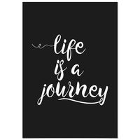 panorama cuadro de aluminio life is a journey 70x100 cm