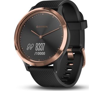 GARMIN VIVOMOVE HR Sport Smartwatch - Rose Gold & Black, Gold