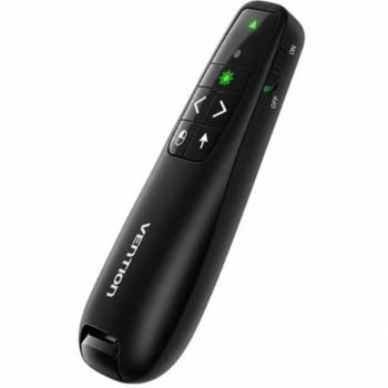 Presentador Inalámbrico Vention KQPB0-GL Air Mouse Láser Verde USB-C