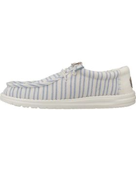 de HEY DUDE INFORMALES HOMBRE MODELO WALLY RESORT COLOR BLANCO MLTEGR
