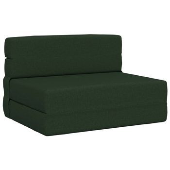 Sofá Cama Plegable Verde Oscuro 70 X 80 X 60 Cm Tela Vidaxl