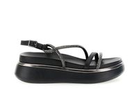 sandalias asimetricas con pedreria black 41