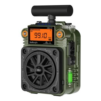 Radio multibanda HanRongDa HRD-777 bluetooth AM FM SW WB 6 modos de ecualización tarjeta TF reproductor MP3 carga Type-C