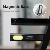 warsun led llavero linterna 650lm mini linterna portatil linterna de bolsillo luz de trabajo de inundacion con iman