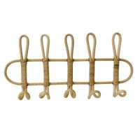 perchero de pared de ratan natural 535 x 8 x 255 cm