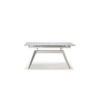 mesa rectangular extensible con tapa ceramica resistente