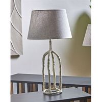 lampara sobremesa papel mache asim blanca 72 cms 40dx72 cms