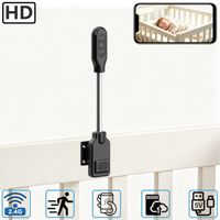 camara de vigilancia wifi de ultima generacion con cuello de cisne flexible para bebes y mascotas instalacion plug-and-play sin necesidad de configuracion audio bidireccional camara de seguridad