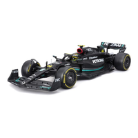 coche en miniatura bburago f1 mercedes amg w14 lewis hamilton 44 124