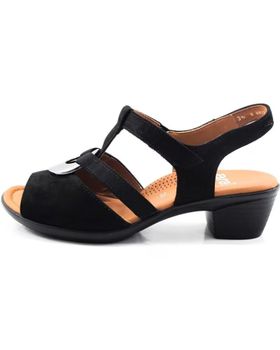 de ARA SANDALIA COLOR NEGRO CHAPA VARIOS COLORES