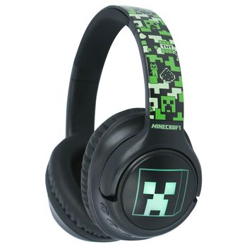 OTL Technologies Auriculares INALÁMBRICOS Minecraft Plegables con LUZ LED