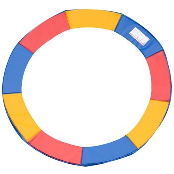 HOMCOM Cubierta de Protección Colorida para Cama Elástica Ø305 cm Borde Resorte Trampolín Redondo Exterior Seguro   Aosom España