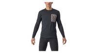 maillot de manga larga castelli unlimited merino negro gris