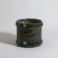 cubremacetas de gres verde 20 cm