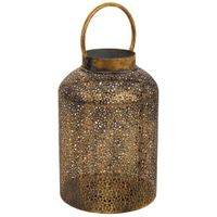portavelas  de metal dorado 20x20x305h cm
