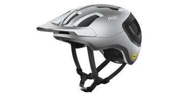 Casco poc axion race mips negro plateado mate