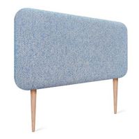 dhome cabecero tapizado liso con patas redondeado tejido luxury para pared acusticos cabeceros absorbentes cabezal cama dormitorio espigas azul 110cm