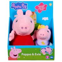 pack de dos peluches - peppa pig peppa con bebe alexander