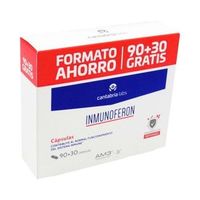 inmunoferon 1 caja con 90  30 capsulas complemento alimenticio para el sistema inmune con am3 y zinc